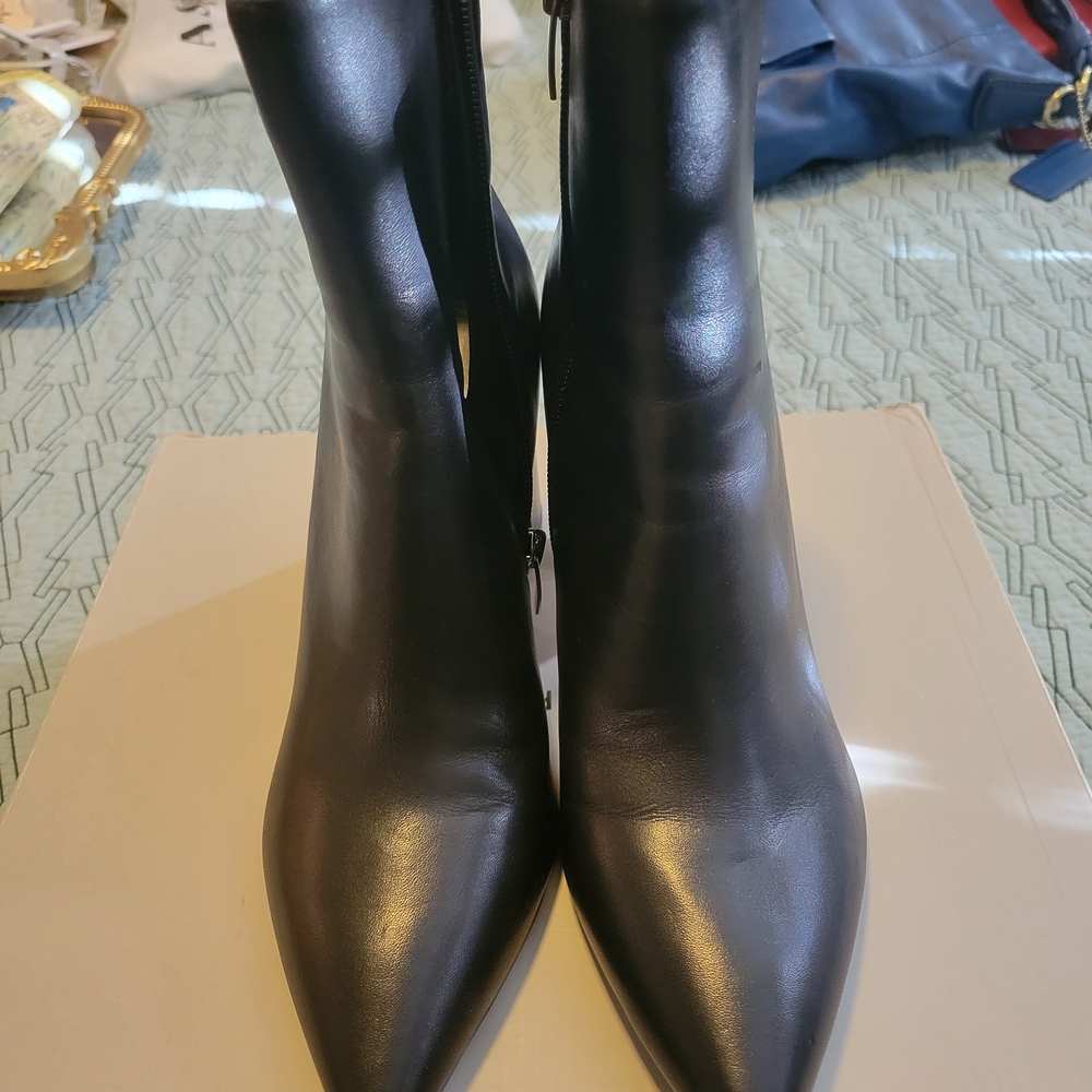 Marc Fisher Sleek Black Ankle Booties
